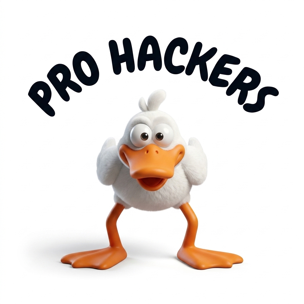 Pro Hackers golf society logo — duck mascot